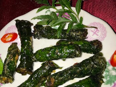 Cobra meat wrapped in La Lot Leaf